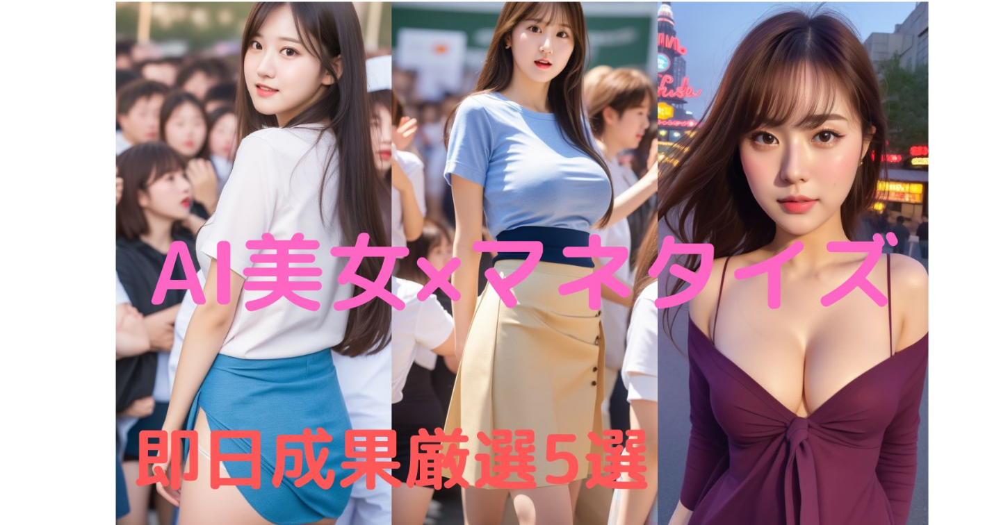 AI美女生成でマネタイズ5選！０→１ロードマップ