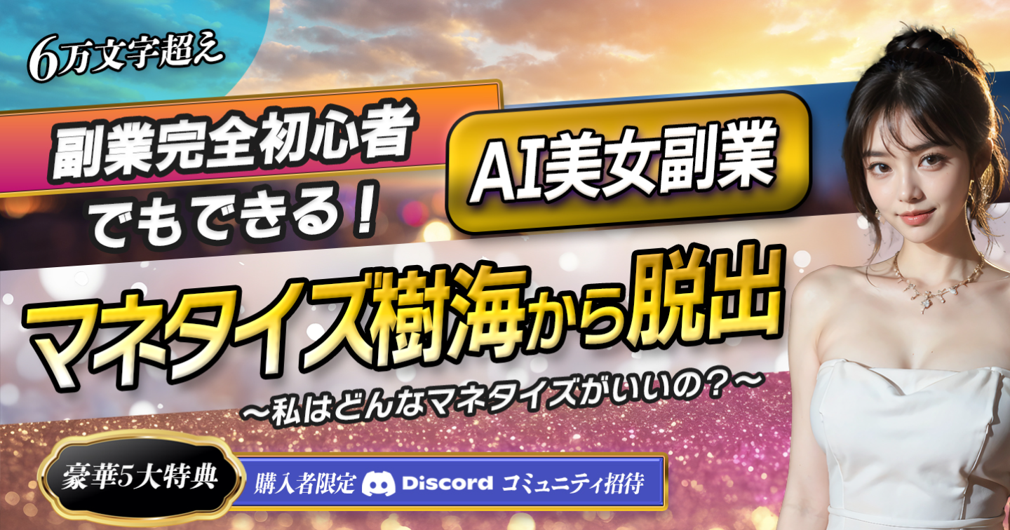「副業完全初心者」でもできるAI美女副業～マネタイズ樹海から脱出～