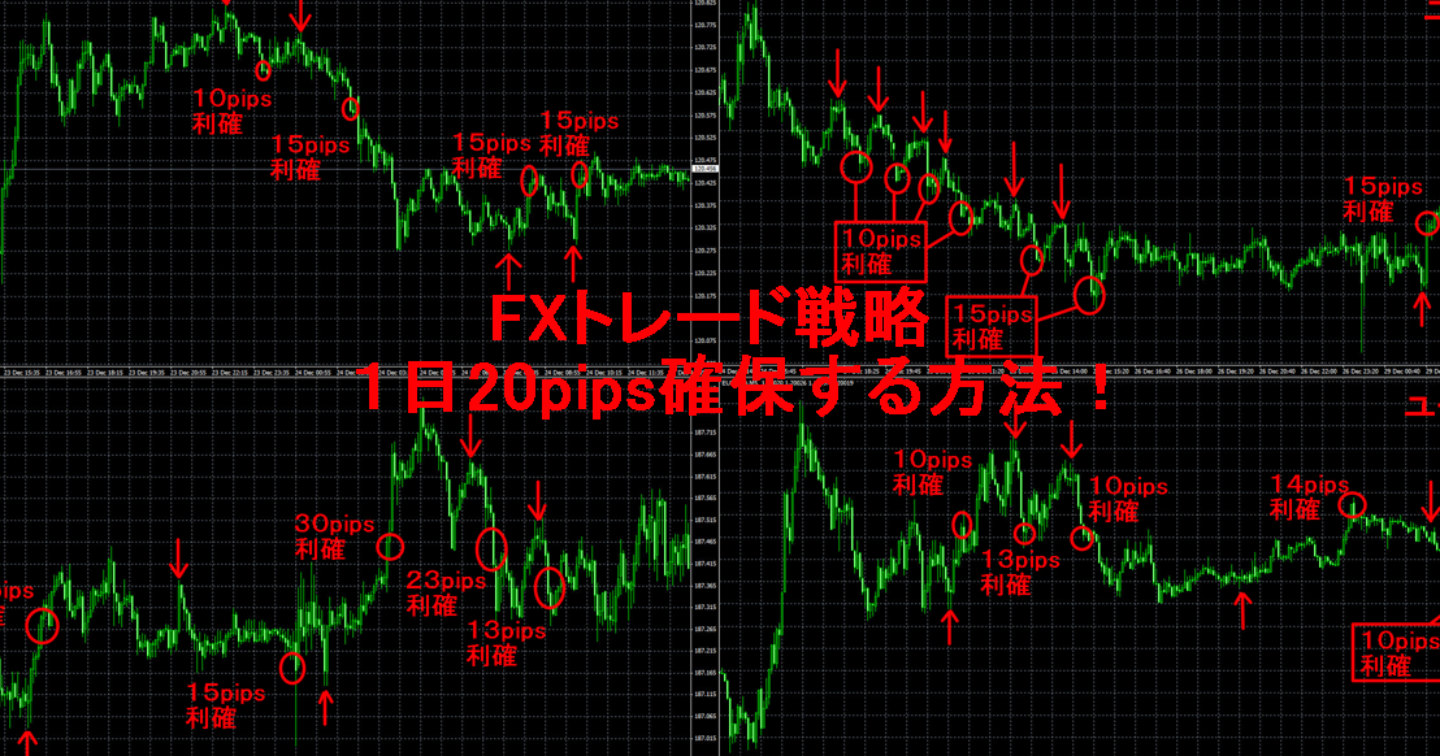 ＦＸトレード戦略　１日20pips確保する方法！