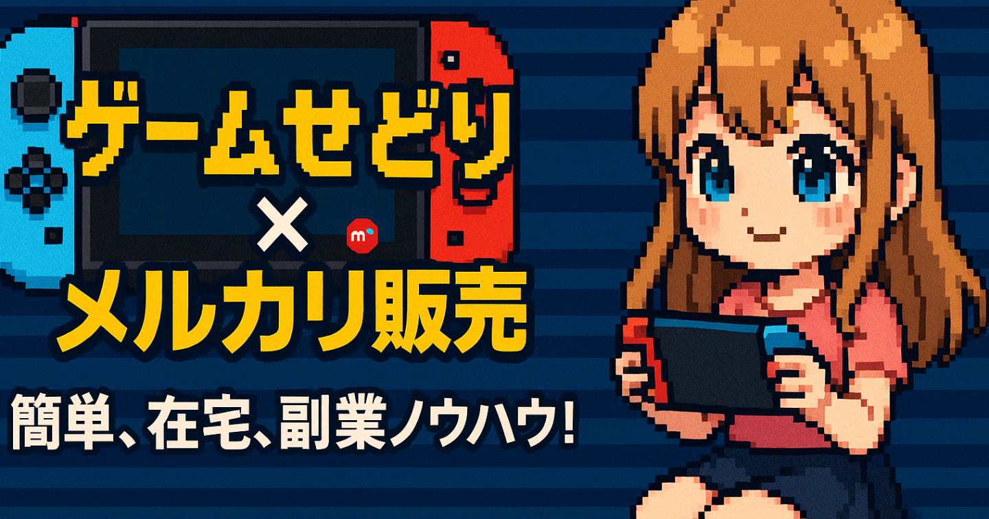 【メルゲー2】メルカリ販売×ゲームせどり！せどらーFオリジナルの小資金、在宅、簡単、副業ノウハウを伝授します！