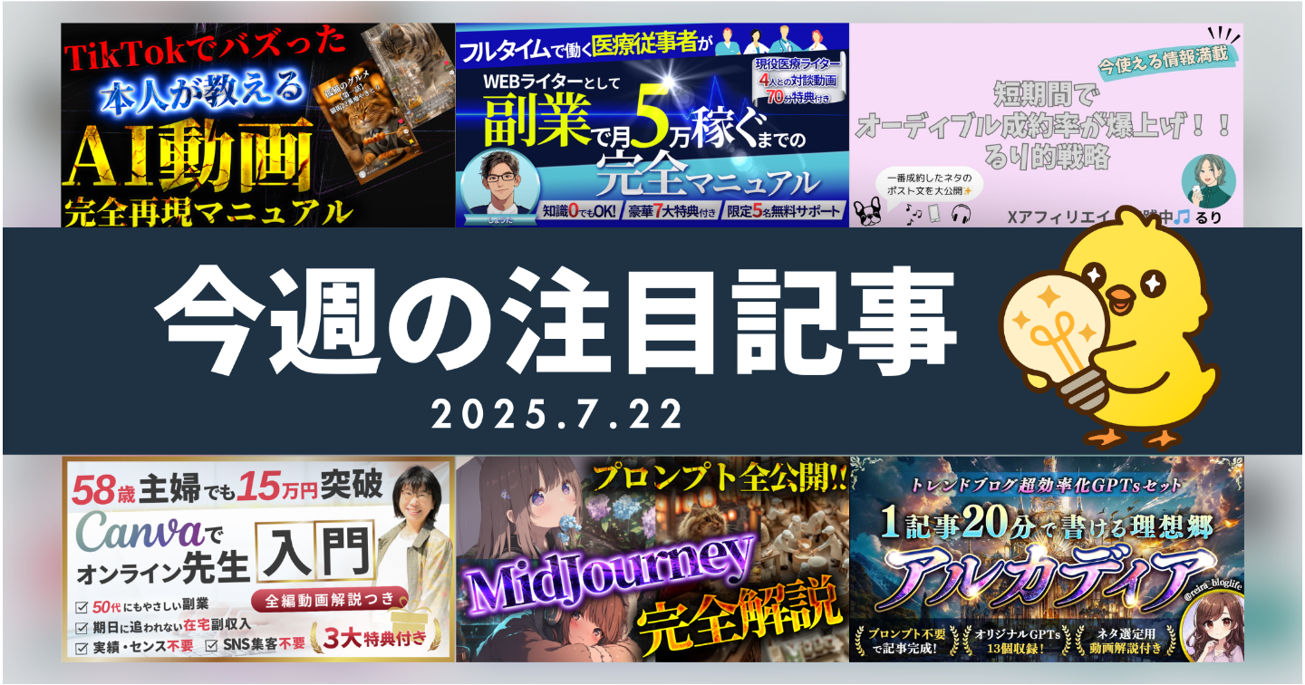 【Tipsスタッフが選ぶ】今週の注目記事【2025/7/22】