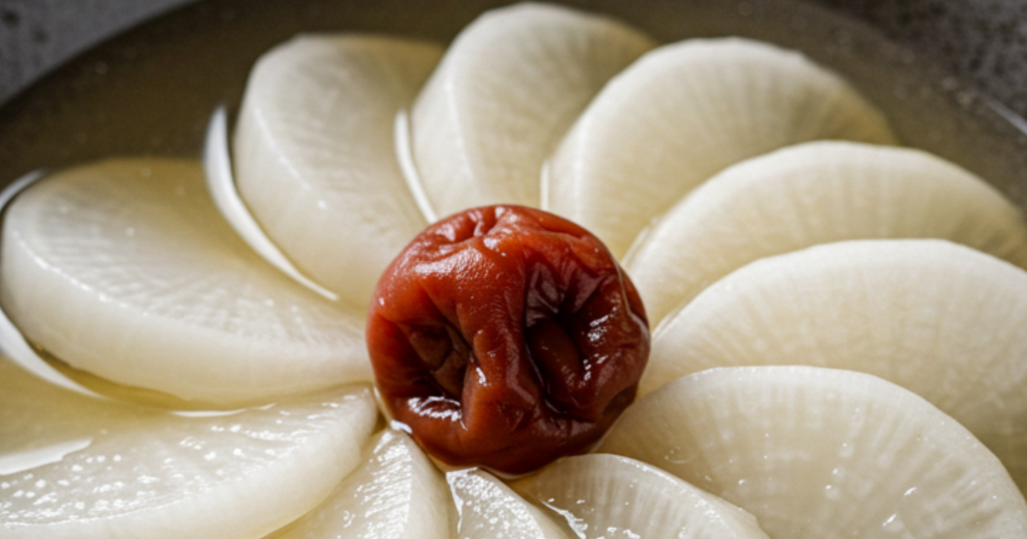 便秘には梅干しと大根の出汁煮！