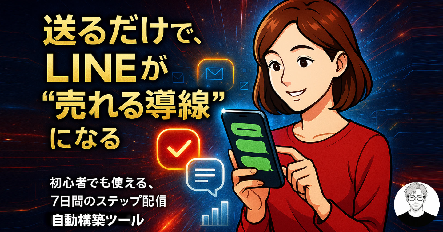 書けなかった私が、“売れる配信”を手に入れた【LINEステップシナリオ自動構築メーカーGPTs】で、もう迷わない。【部数限定セール中】