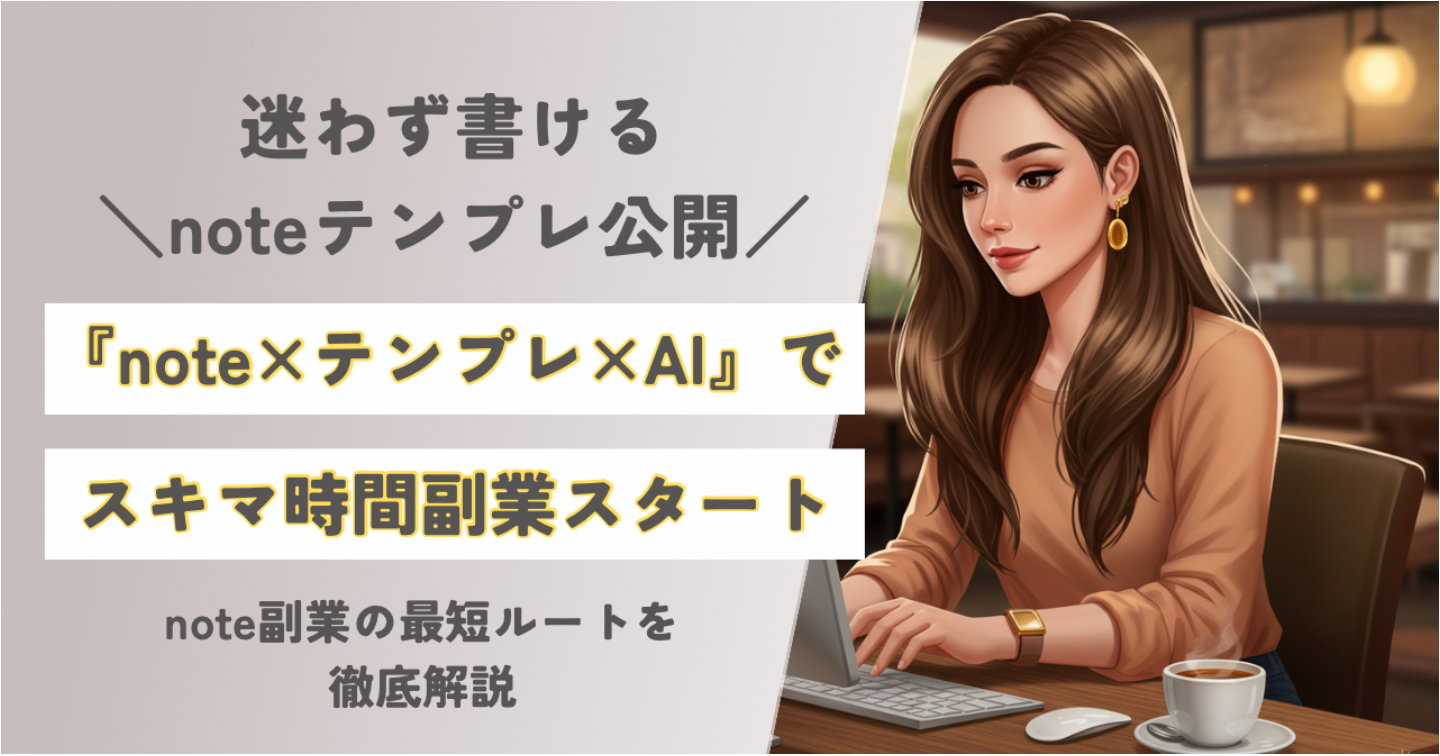 「初心者でも実践できる“テンプレ×構成”の型で書くnote完全講座」