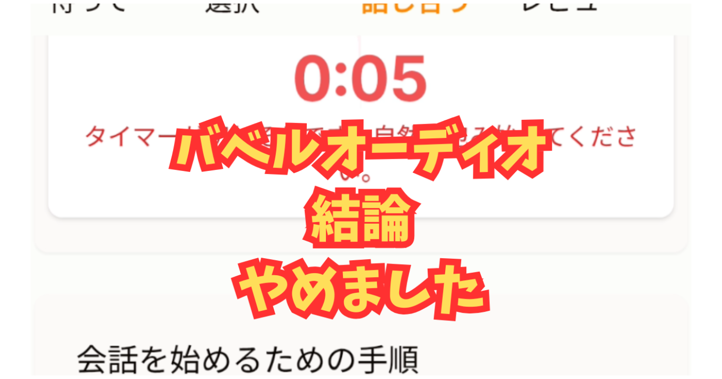 【副業検証】バベルオーディオ、ビーノはもうやりません！