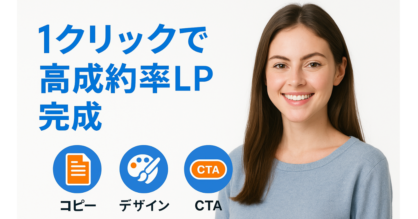 1クリックで完成。高成約率のLPがAIで作れる時代へ