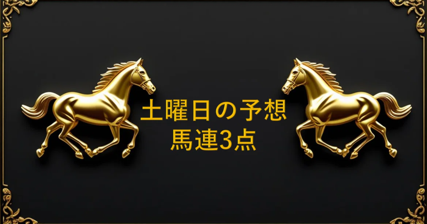 中京競馬予想 本当にこれだけの馬連３点 2025/8/9 中京の午後のとあるレース予想 by Jet