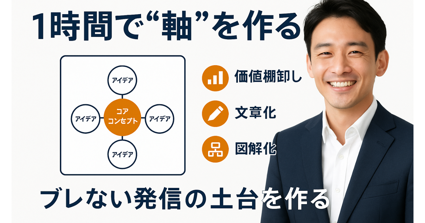 「ブレないビジネスの“核”を1時間で構築──『コアコンセプト超構築GPT』」