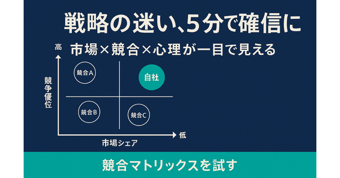 なぜこのGPTは、戦略のモヤモヤを一瞬で晴らせるのか？