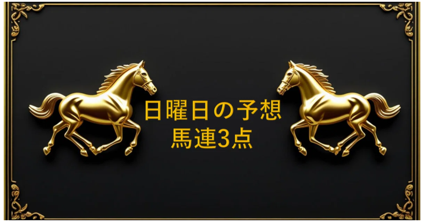 札幌競馬予想 本当にこれだけの馬連３点 2025/8/17 札幌の午前のとあるレース予想 by Jet