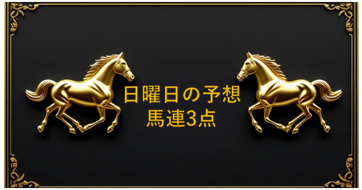 新潟競馬予想 本当にこれだけの馬連３点 2025/8/17 新潟の午後のとあるレース予想 by Jet