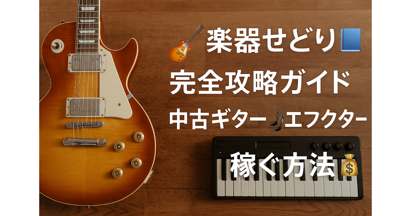 🎸🎹「楽器せどり完全攻略ガイド📘｜中古ギター🎶エフェクター🎛で💰稼ぐ方法」