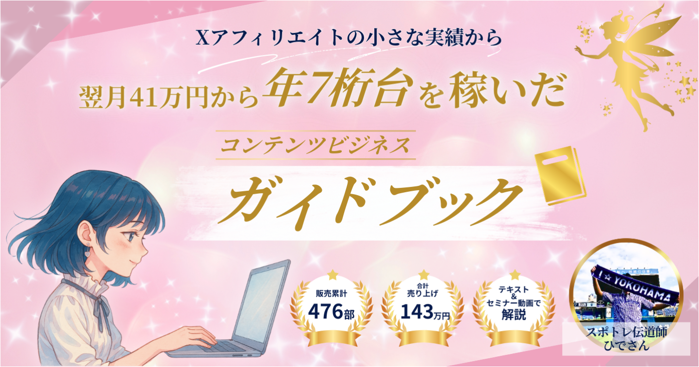 実績＆経験ゼロから初のレポートが163本（収益41万）！年間7桁台の収益を出したコンテンツビジネスガイドブック