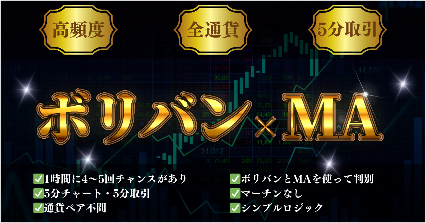 ※バイナリー最強5分ロジック！ボリバン×MAでアホみたいに勝てるポイントを炙り出す！ /バイナリーオプション,副業,投資