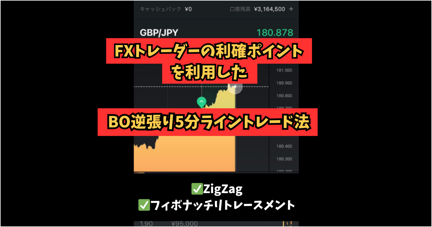 トレーダーの利確ポイントを利用したバイナリーオプション逆張りロジック！半永久的に使えるシンプルトレード法 /副業,投資