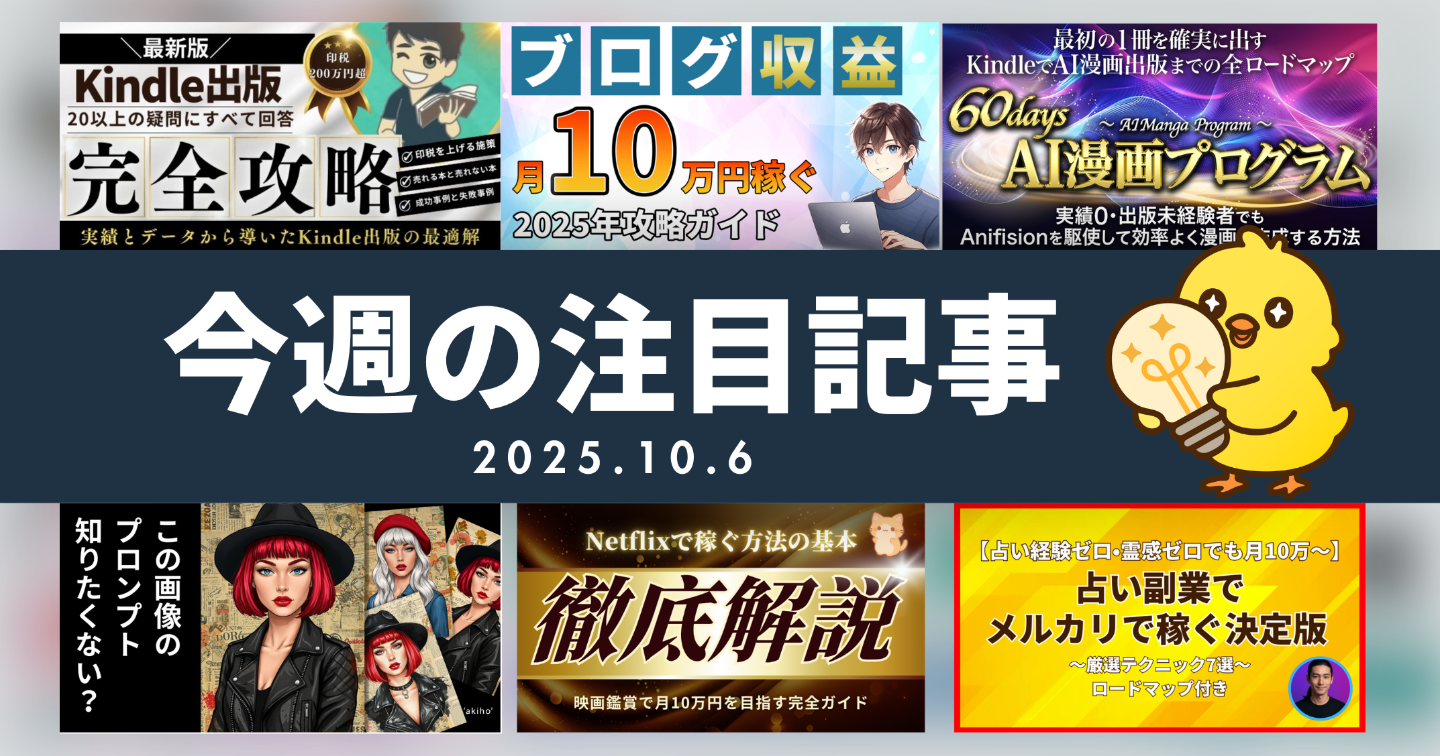 【Tipsスタッフが選ぶ】今週の注目記事【2025/10/6】