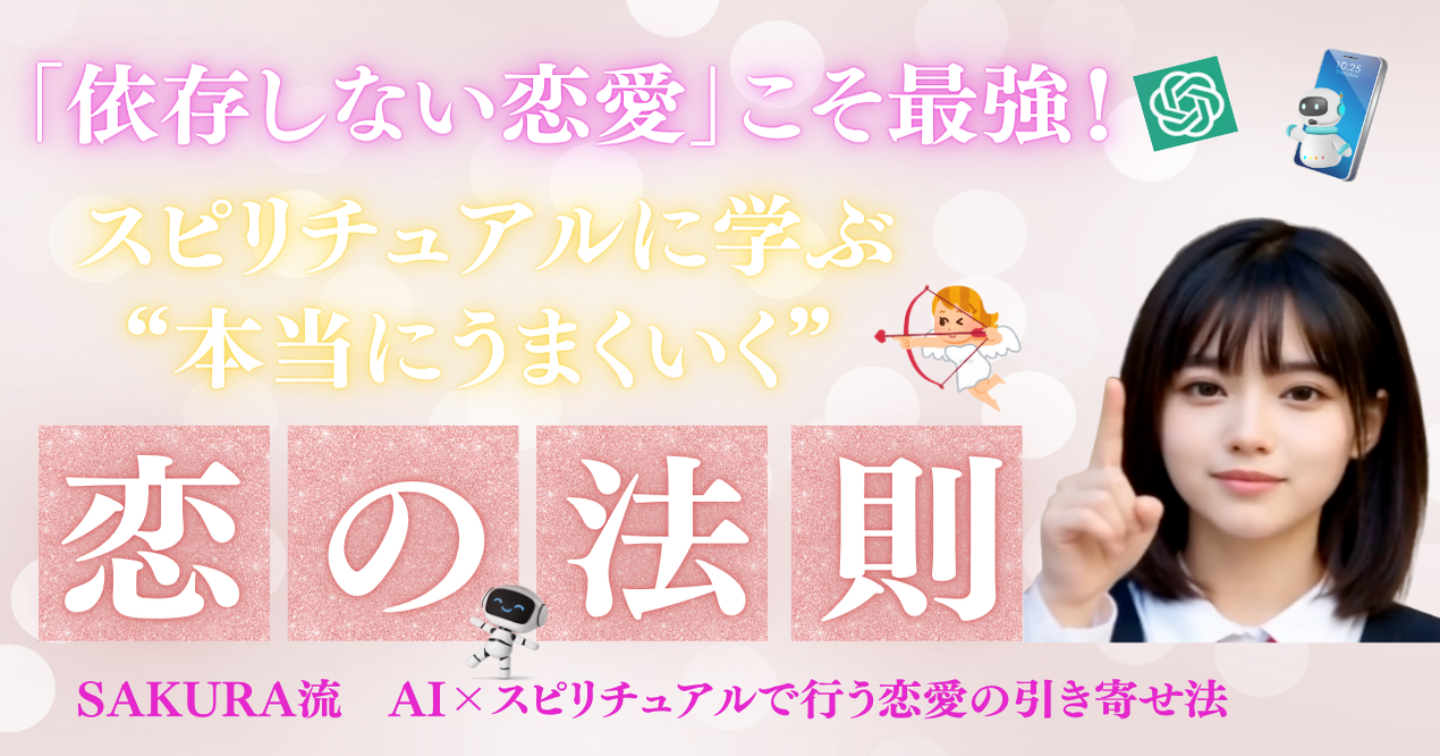 「依存しない恋愛」こそ最強！スピリチュアルに学ぶ“本当にうまくいく恋の法則”