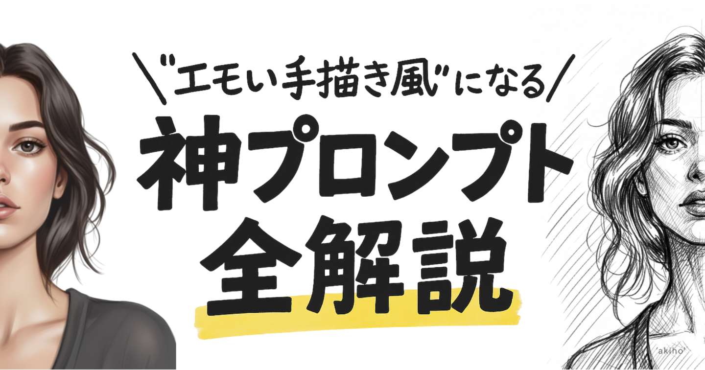 【コピペOK】AI生成画像が“エモい手描き風”になる神プロンプト全解説│推奨AIモデル：Image FX、Imagen