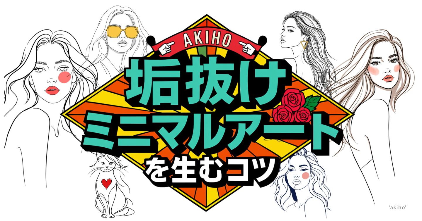 【AI生成画像】センスはプロンプトで作れる。垢抜け「ミニマルアート」を生むコツと作例│推奨AIモデル：Image FX、Imagen
