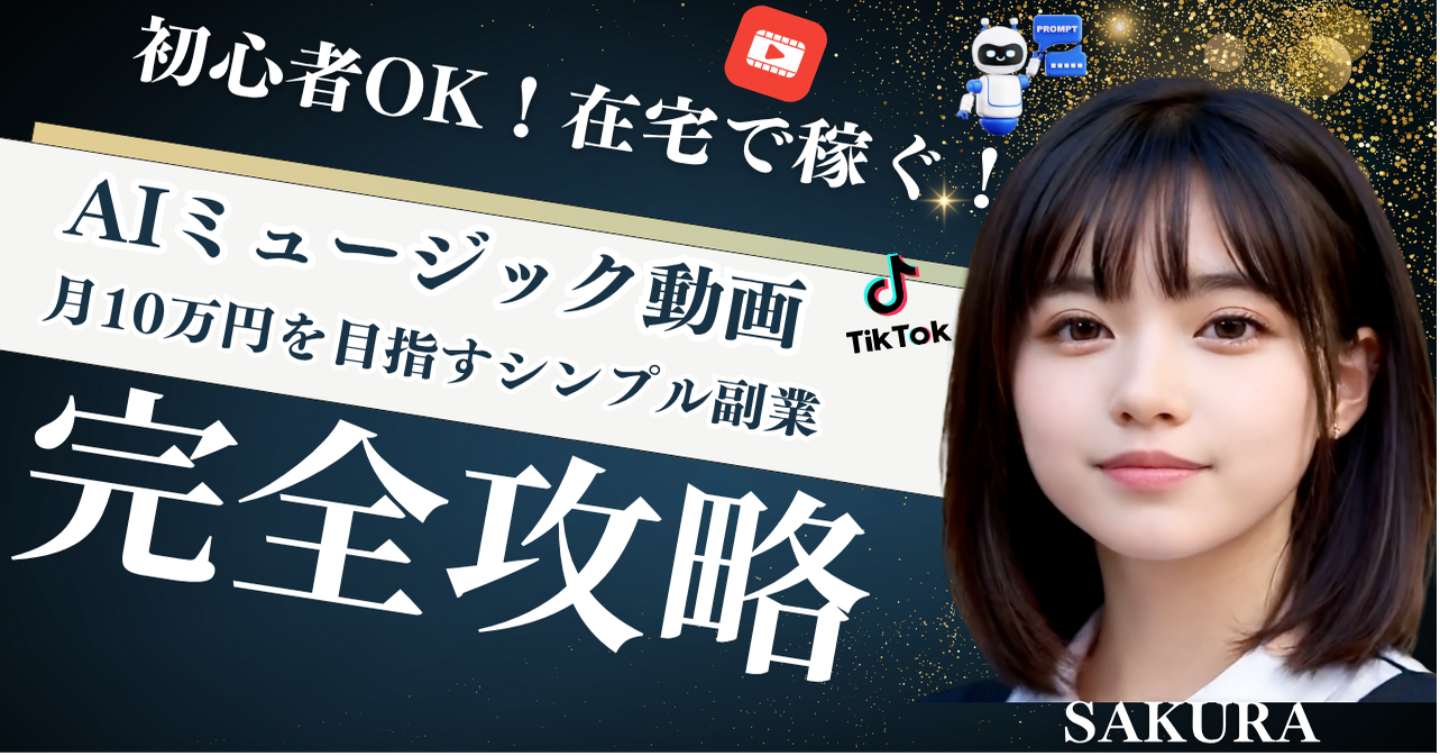在宅で稼ぐ！AIミュージック動画で月10万円を目指すシンプル副業