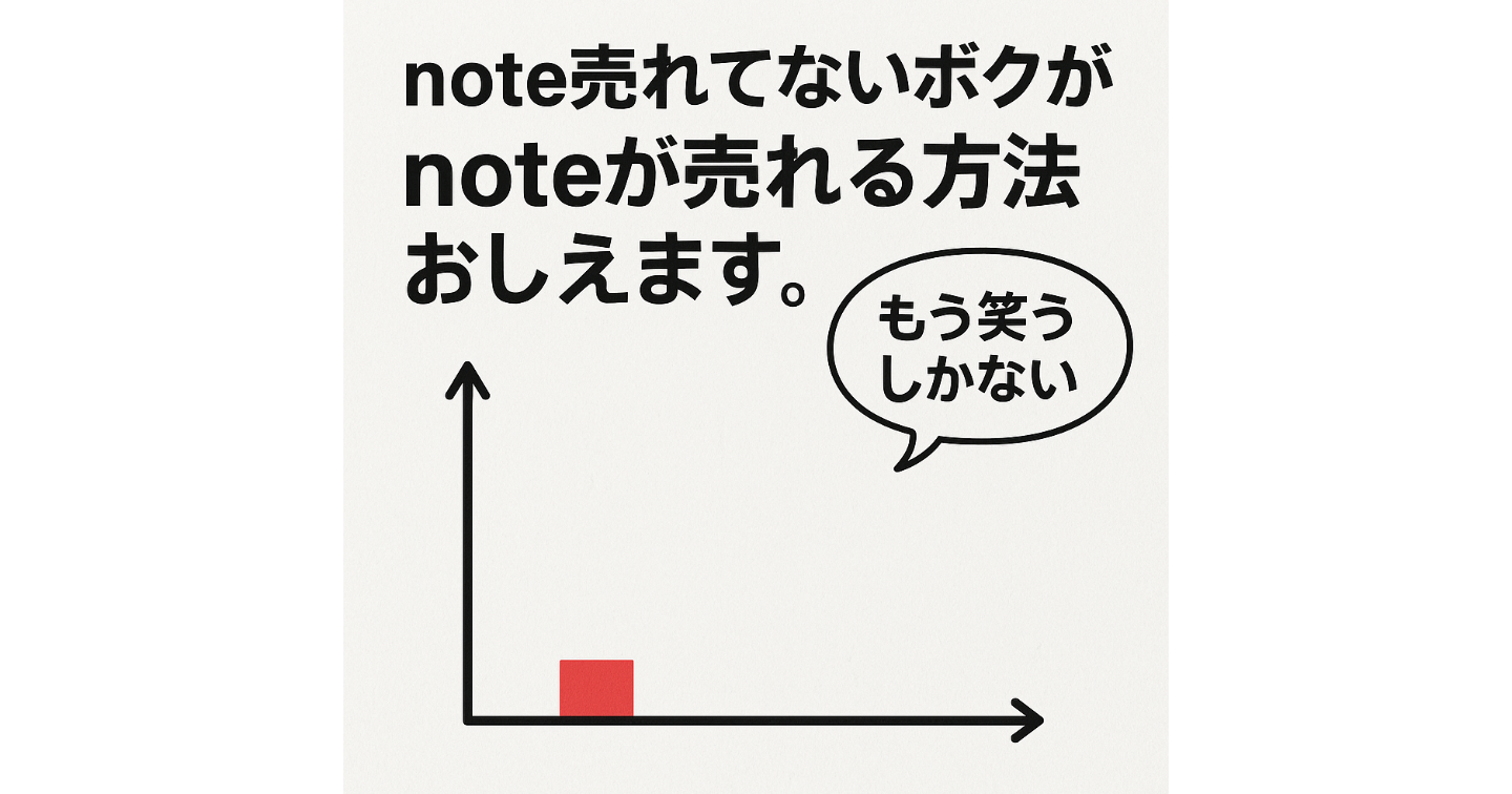 🐢note売れてないボクが、noteが売れる方法おしえます