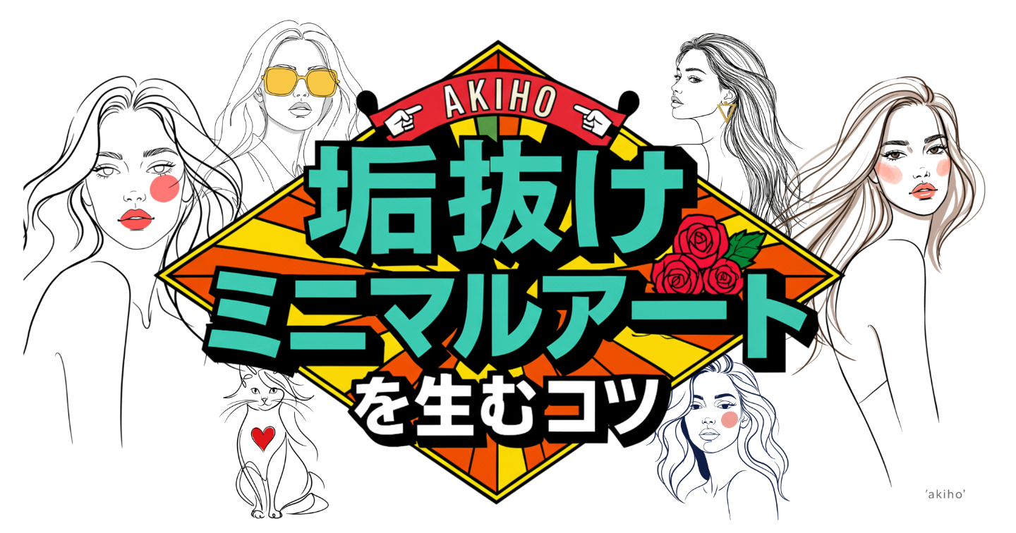 【AI生成画像】センスはプロンプトで作れる。垢抜け「ミニマルアート」を生むコツと作例│Image FX、Imagen