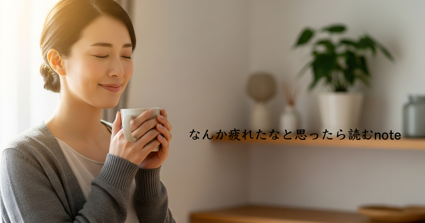 「なんか疲れたな…」と思ったら読むnote。
