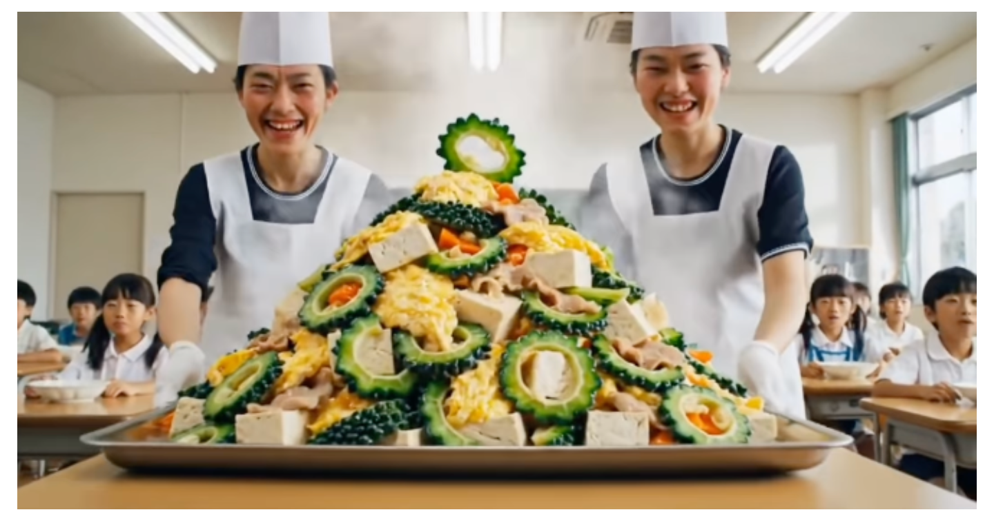 【完全解説】リールやショート動画でバズるっている「巨大給食動画」をAIで作成する方法