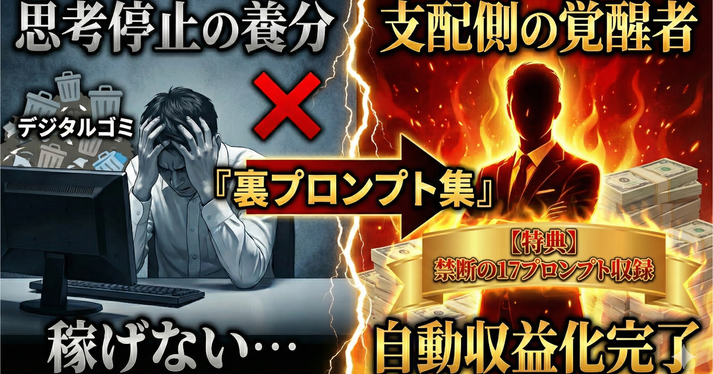 【本質】スキル0AIに"感情"を宿らせ売れるnote作りを半自動化したライティングスキル×裏プロンプト。【特典】17個の実用的プロンプト集