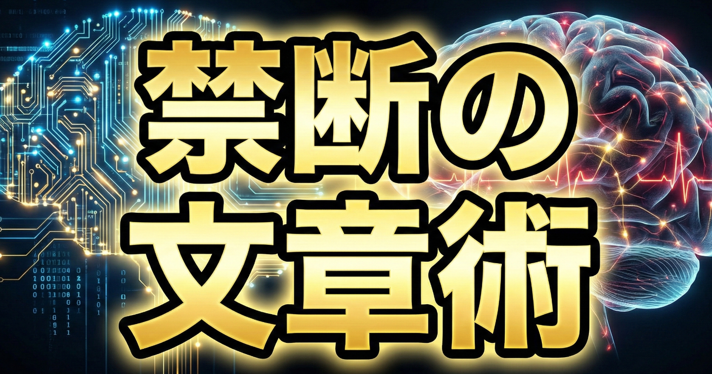 【禁断の文章術】AI×脳科学で月50万稼ぐ「悪魔的コピーライティング」完全攻略｜反応率19.5%の心理トリガー全公開