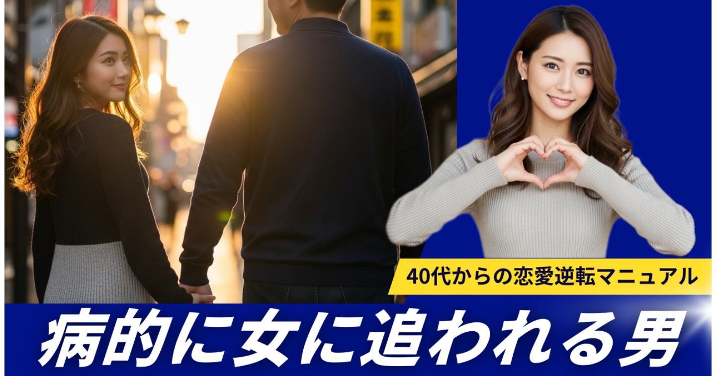 モテ過ぎ注意💖「病的に女に追われる男」──40代からの恋愛逆転マニュアル