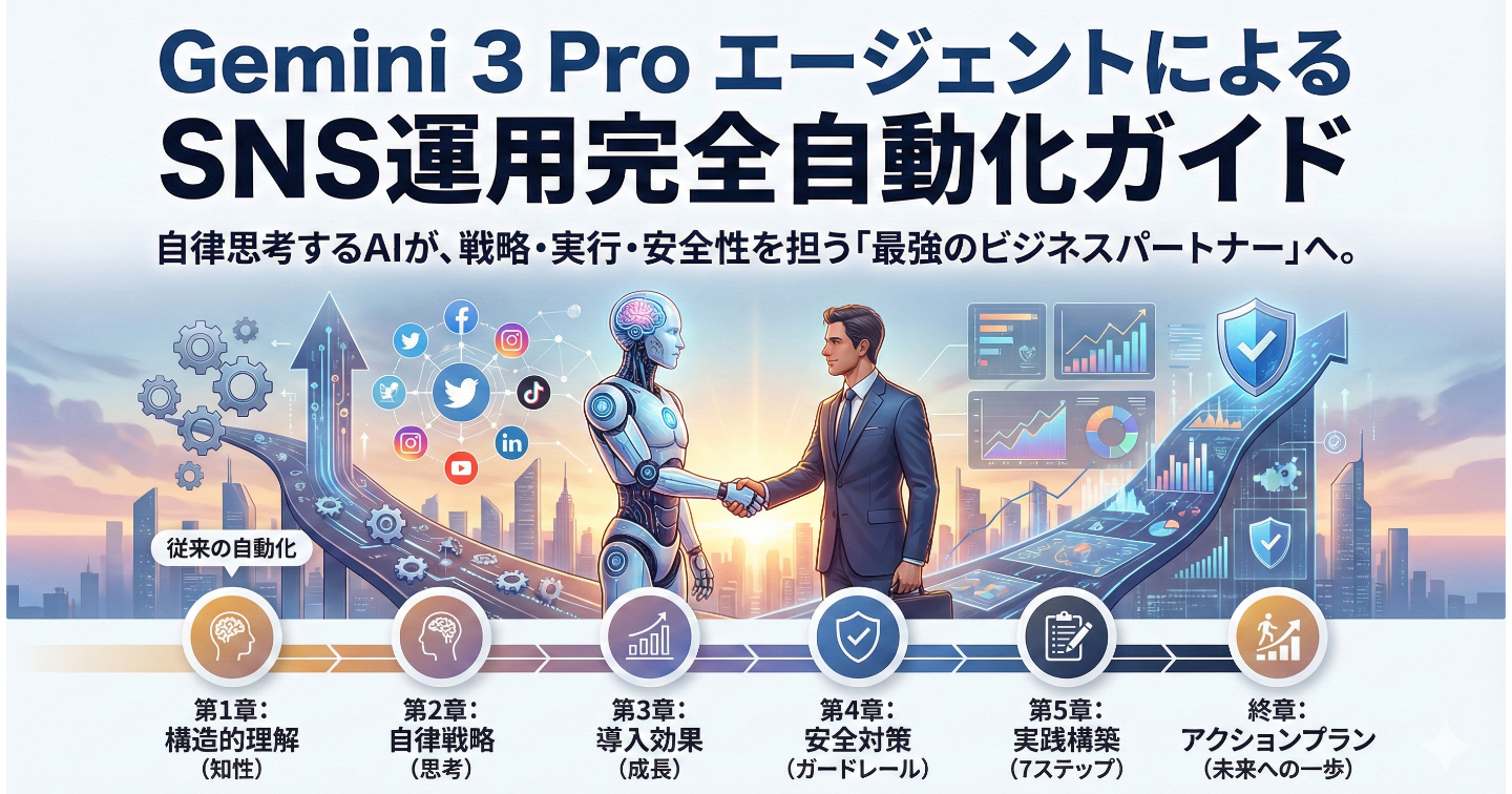 【警鐘】SNS運用、AIに「丸投げ」していませんか？9割が失敗する真実と、Gemini 3 Proという革命的パートナー