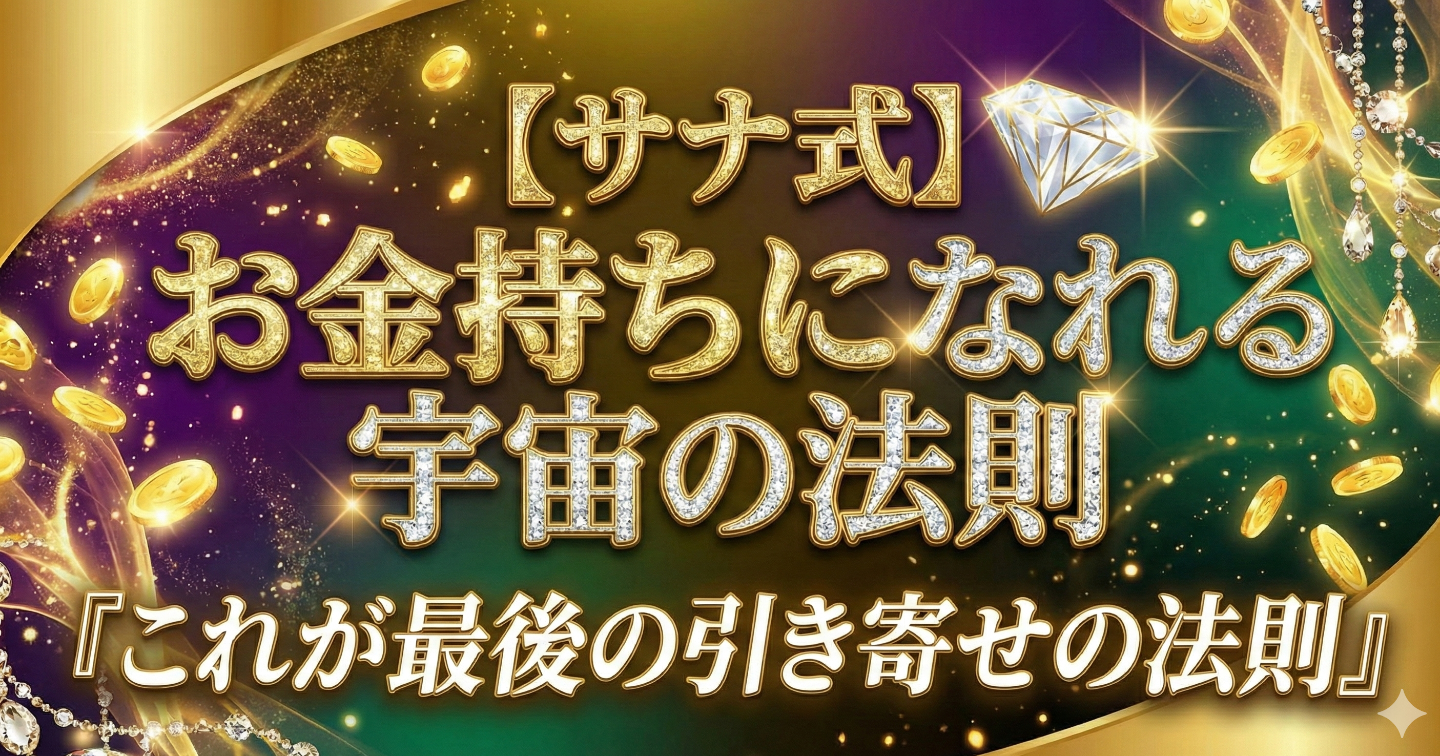 サナ式💎お金持ちになれる宇宙の法則