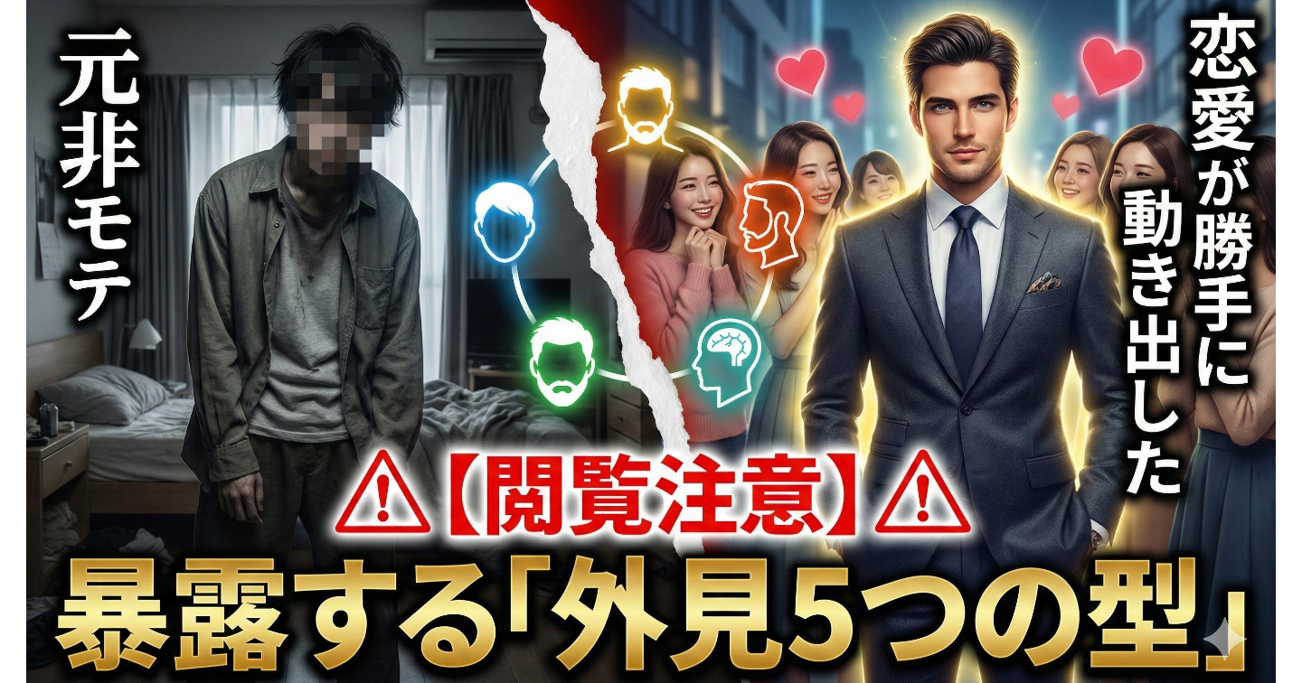 【閲覧注意】元非モテが暴露する「外見5つの型」で恋愛が勝手に動き出した話