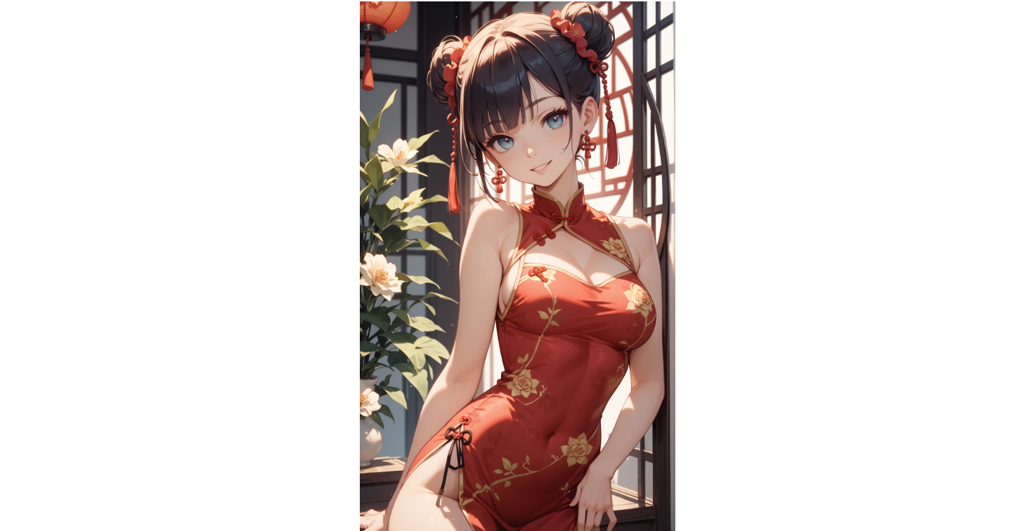 チャイナドレス美少女イラスト10枚セット｜China Dress Collection【高解像度】