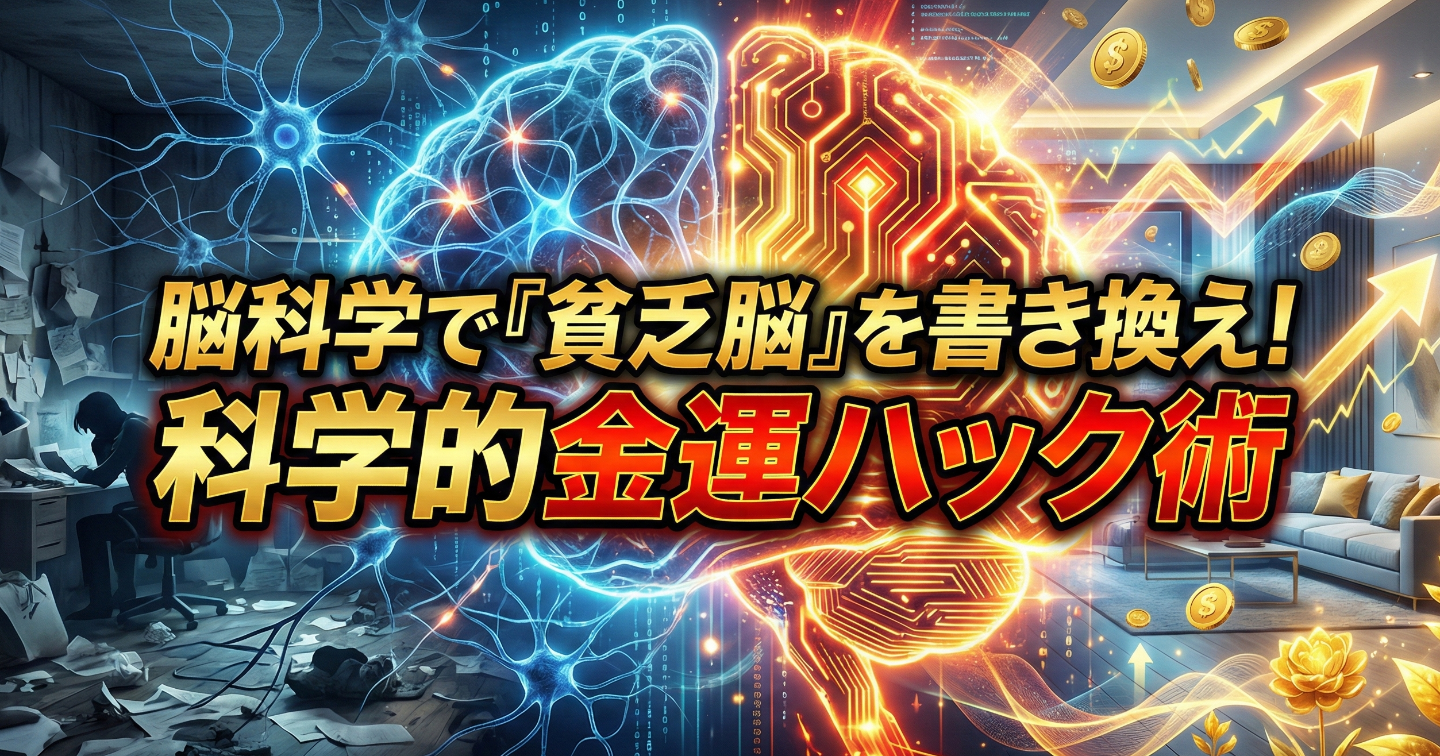 【2025年-2026年金運革命】脳科学×環境心理学で「貧乏脳」を物理的に書き換える完全攻略バイブル【人生好転させたい方向け】