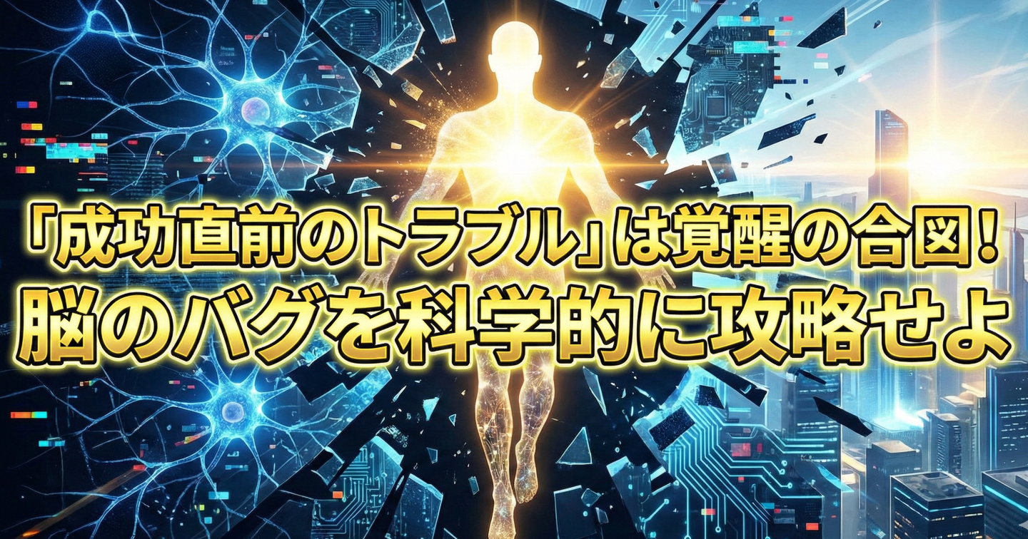 【成功確度99%】「なぜか邪魔が入る」は覚醒の前兆！脳のバグ（ホメオスタシス）をハックし、理想の自分を強制インストールする5つの裏技