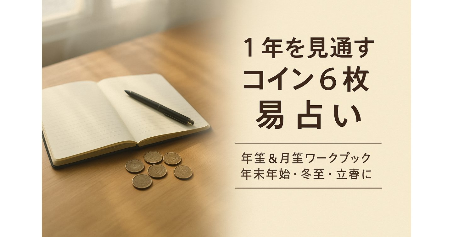 1年を見通すコイン6枚占い──年末年始・冬至・立春「新しい一年」に羅針盤となるワークブック