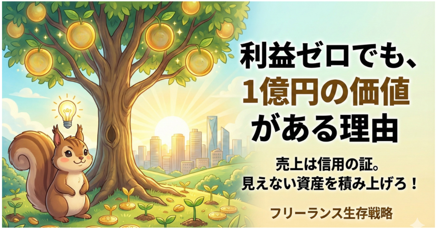 【利益ゼロ】なぜフリーランスは売上高が大事なのか