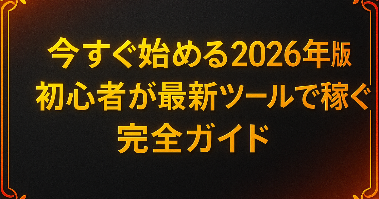 2026年、副業で何をすればいいのか分からなかった自分がAIやツールを使い始めて、ちゃんと前に進めた話