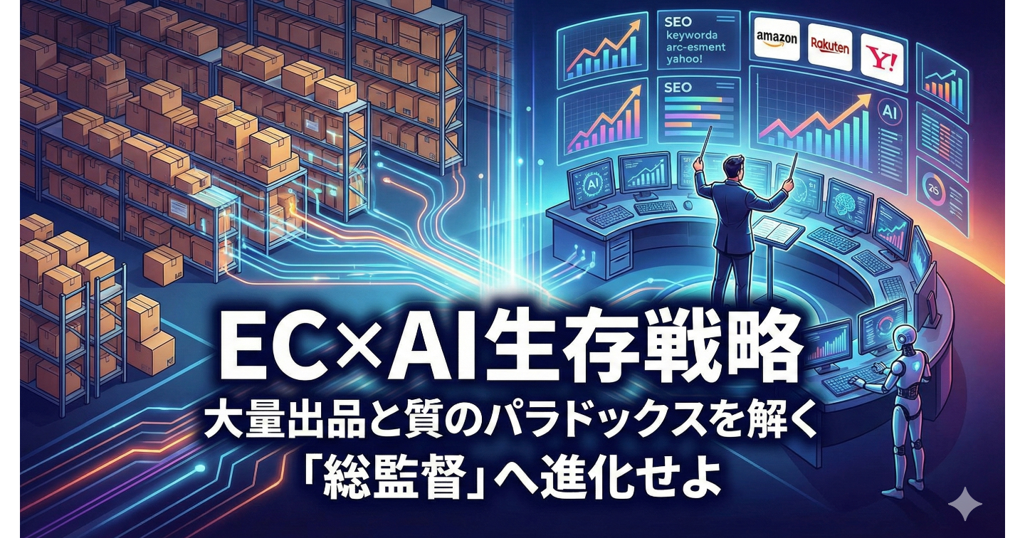 【EC×AI生存戦略】大量出品と質のパラドックスを解く。「作業者」から「総監督」へ進化するための思考と全技術