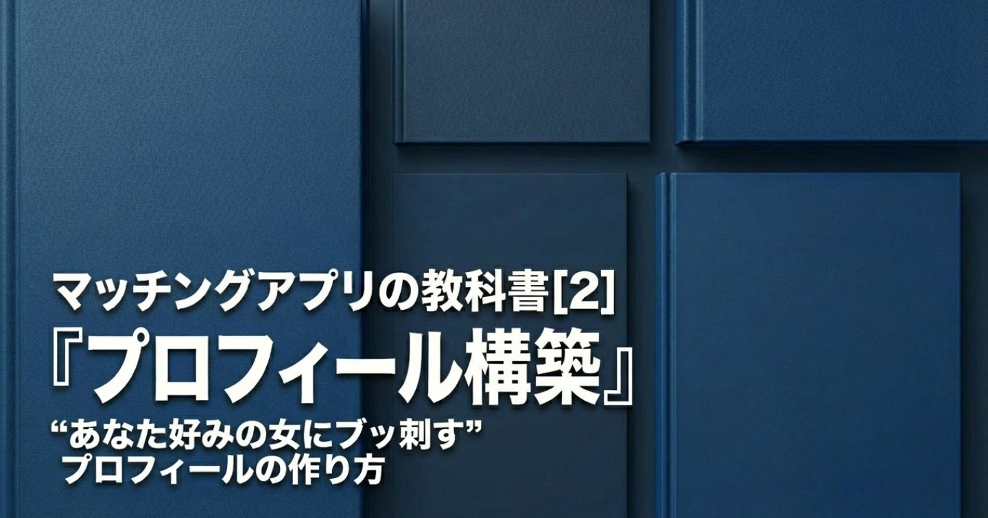 ﾏｯﾁﾝｸﾞｱﾌﾟﾘの教科書[2]｜プロフィール構築