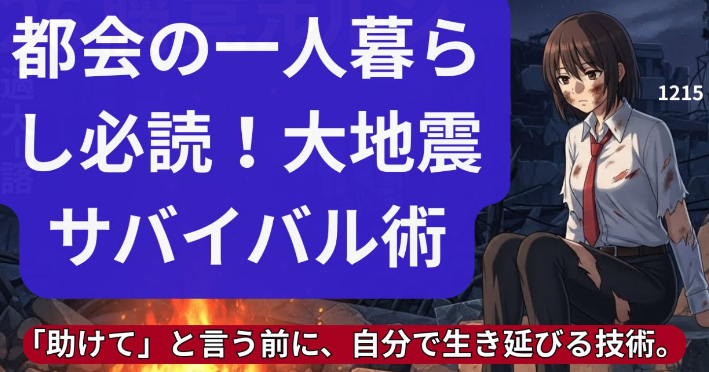 都会の一人暮らし必読！大地震サバイバル術