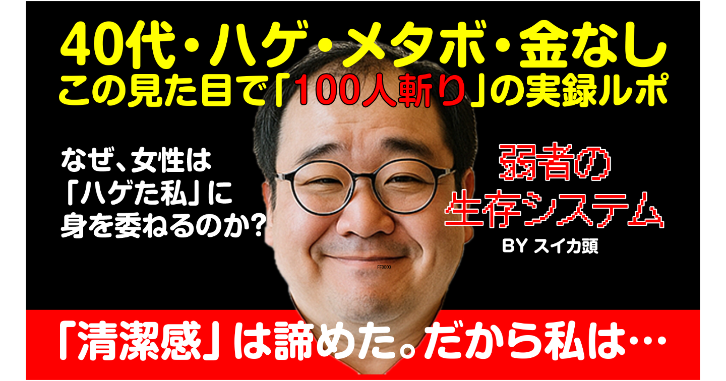 【通常版】40代メタボ・非モテの私が、感謝されながら100人と出会えた「弱者の生存システム」