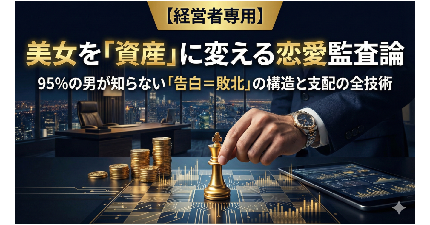 【経営者専用】美女を「資産」に変える恋愛監査論 —— 95%の男が知らない「告白＝敗北」の構造と支配の全技術