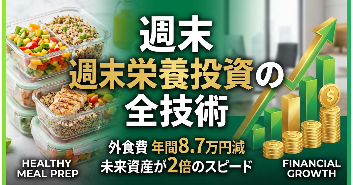 外食費が年間8.7万円減り、未来資産が2倍のスピードで積み上がった『週末栄養投資の全技術』