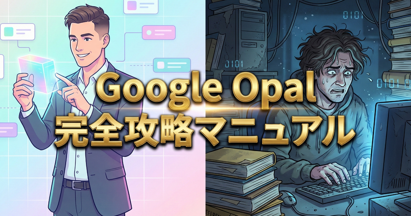 【ツール配布有】コードが書けない非エンジニアでも勝てる。Google Opal完全攻略マニュアル