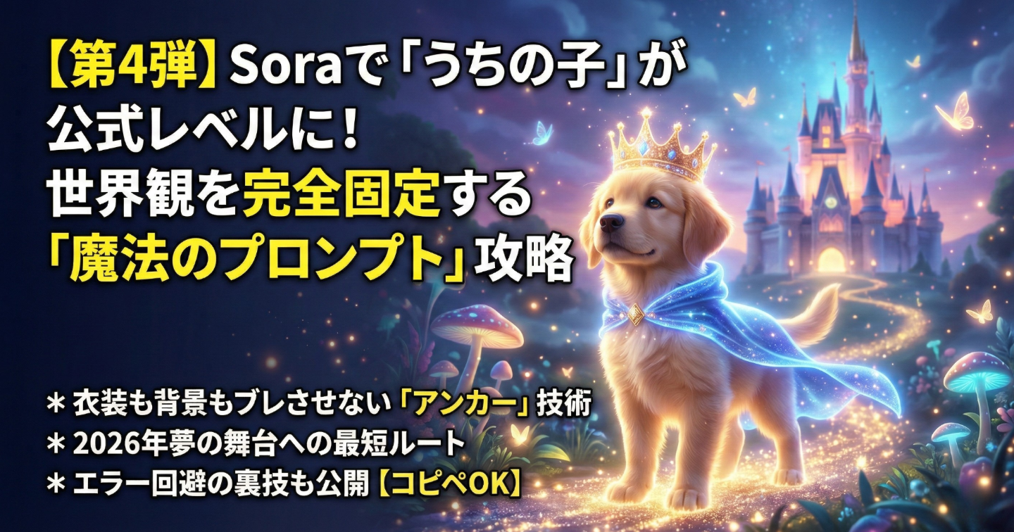 【第4弾】「うちの子」をDisney+へ！公式提携決定、服も世界もブレさせない「完全固定術」