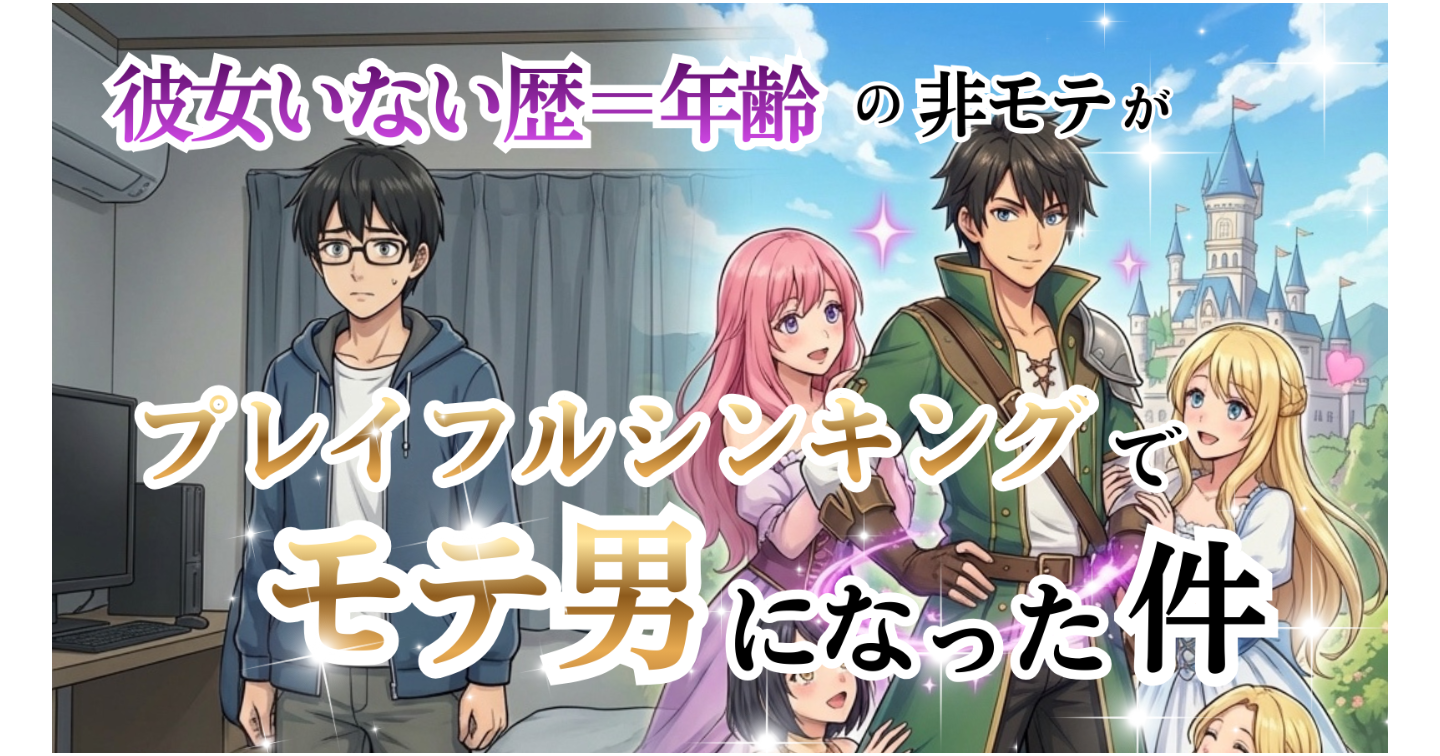 彼女いない歴＝年齢の非モテが"プレイフルシンキング"でモテる男になった件