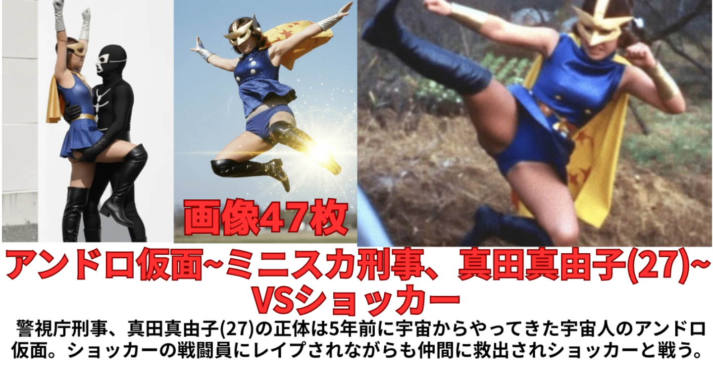 アンドロ仮面~ミニスカ刑事、真田真由子(27)~VSショッカー